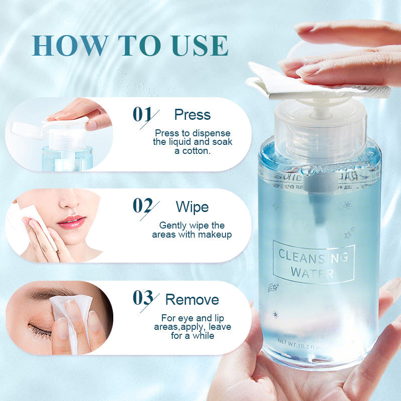 Sanfte Press-On Makeup Remover Flüssigkeit Erfolg