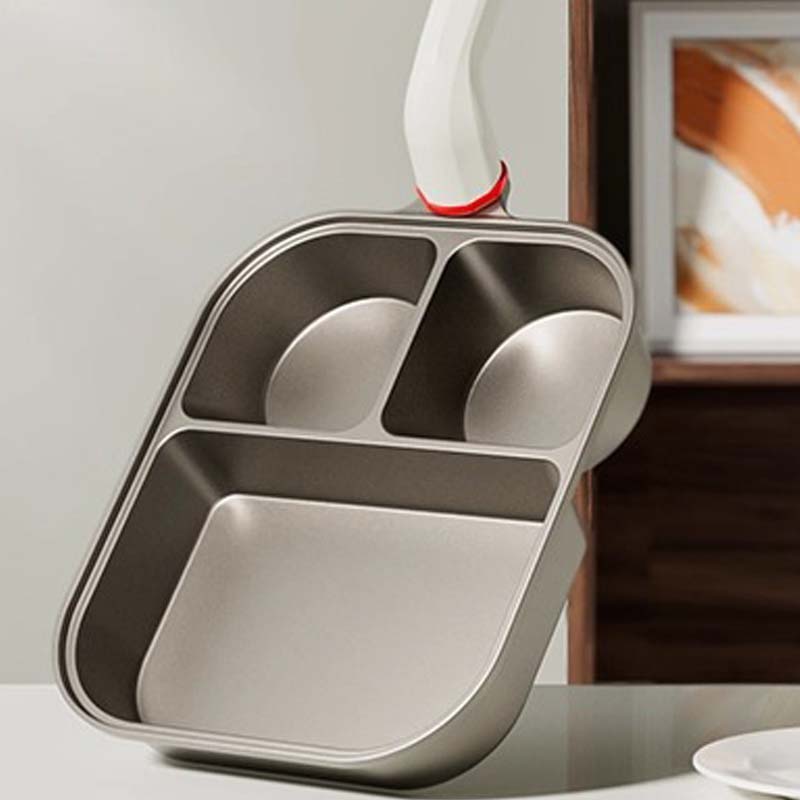 Poêle Grande Capacité en Forme de Tasse 3-en-1