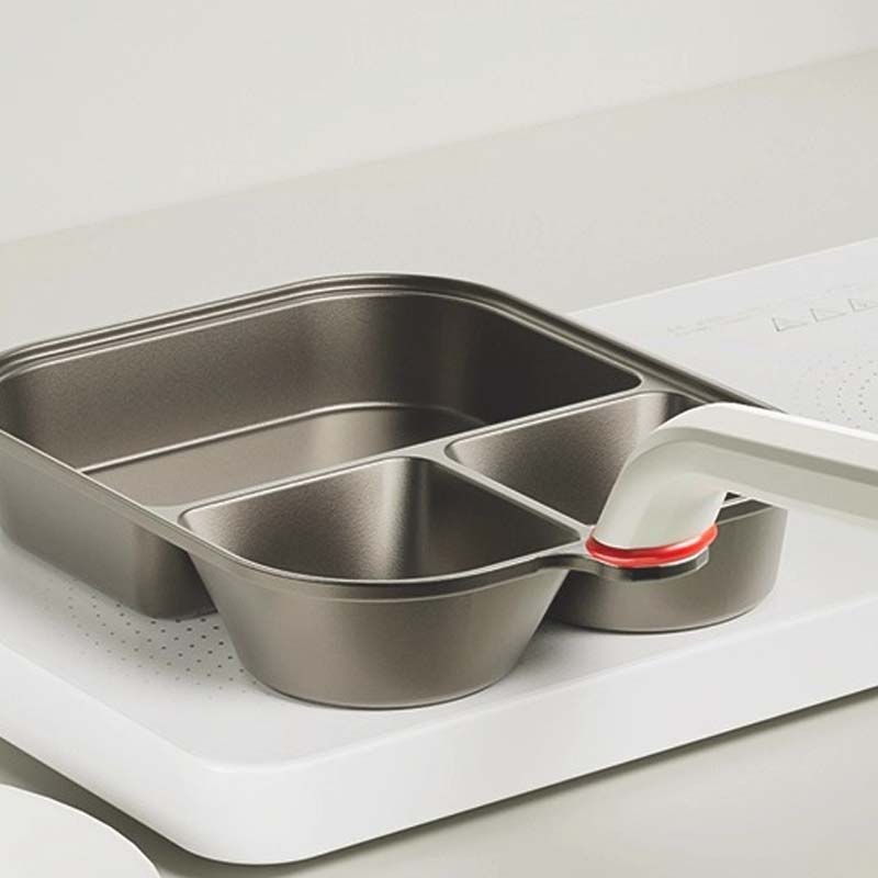 Poêle Grande Capacité en Forme de Tasse 3-en-1