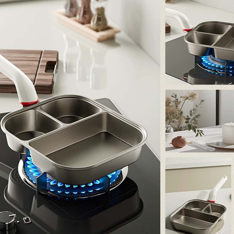 Poêle Grande Capacité en Forme de Tasse 3-en-1