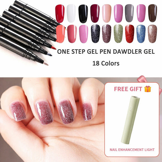 💅 Begrenset tilbud: Kjøp 1, få 1 gratis- 199,99 kr! ✨One Step neglegelpen🎨Gratis håndholdt mini-UV-neglelampe💡