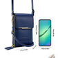 👜 📱 Enkel og elegant crossbody-lommebok for kvinner med plass til mobiltelefon med berøringsskjerm