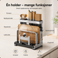 ✨ Multifunksjonelt Kjøkkenstativ – Smart Oppbevaring for Kniver, Lokk, Skjærebrett og Redskaper