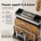 ✨ Multifunksjonelt Kjøkkenstativ – Smart Oppbevaring for Kniver, Lokk, Skjærebrett og Redskaper