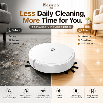 SmartSweep™ 3-i-1-robotstøvsuger
