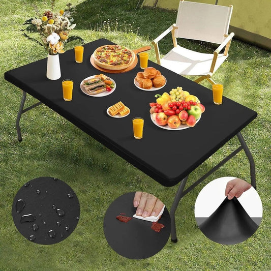 🌸 BEGRENSET TID: 50 % RABATT! ✨Bordduksett i elastisk stoff, passer til bord på 4 FT,  6 FT  og 8 FT