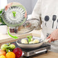 🥦 Sammenleggbar dampkurv i rustfritt stål – 13–28 cm, silikonføtter, beholder 90% næringsstoffer! 🍲✨