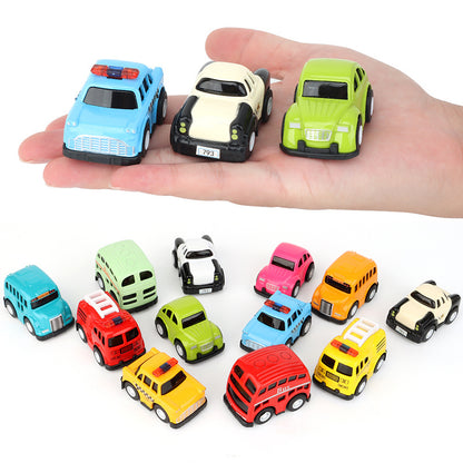 🚗🔥 50 % RABATT! Sett med mini-leketøybiler med tegneseriefigurer – livlige farger, smidige hjul, slitesterkt ABS-materiale, perfekt som festgaver til barn og samleobjekter