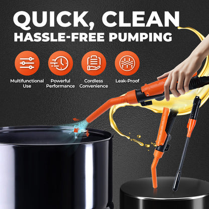 💎 SCONTO DEL 50%! 💎 Pompa di trasferimento liquidi alimentata a batteria – Sifonaggio rapido, arresto automatico e utilizzo multi-fluido (carburante/acqua/olio) 🔋🚗