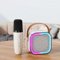 ⏰🔥BEGRENSET TID: 50 % RABATT!🎁Mini karaokemaskin med trådløse mikrofoner