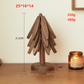 🎄 Juletilbud! Isolerende koppunderlag i massivt tre med juletredesign