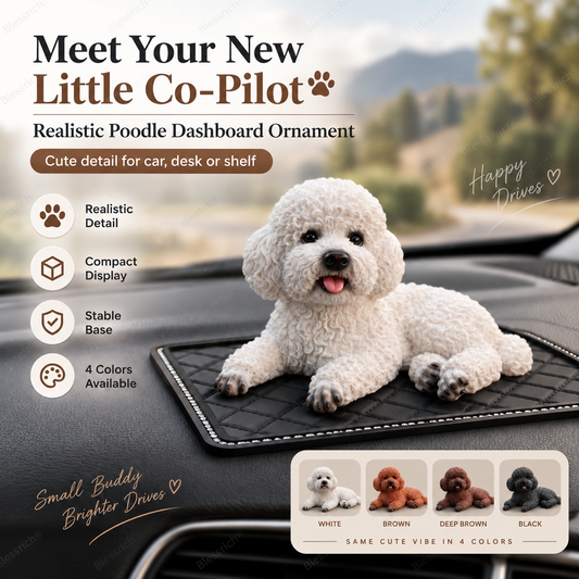 Puddel-bilpynt – Den søteste oppgraderingen til dashbordet 🐶✨
