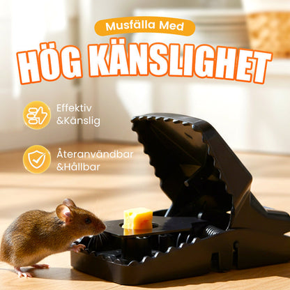 Kraftig musefelle med høy følsomhet