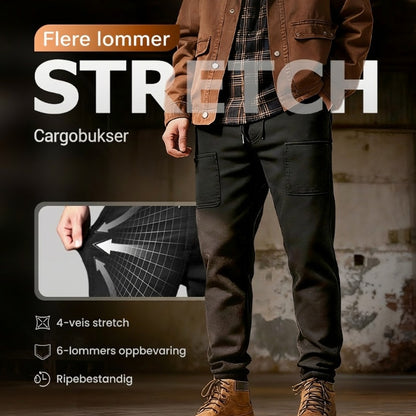 🔥Siste dag med 70 % rabatt🏆MultiPants – Slitesterke cargobukser med flere lommer og høy elastisitet