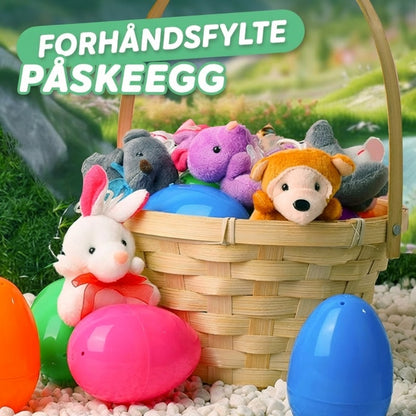 🎁Påske-tilbud 50 % rabatt🎁Ferdigfylte påskeegg med kosedyrleker