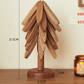 🎄 Juletilbud! Isolerende koppunderlag i massivt tre med juletredesign