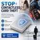Kortholder i metall med RFID-blokkering
