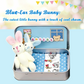 🎉Påskens beste gave 50 % rabatt🎁🐇Bunny Mummy Tiny Plush Pocket Tin