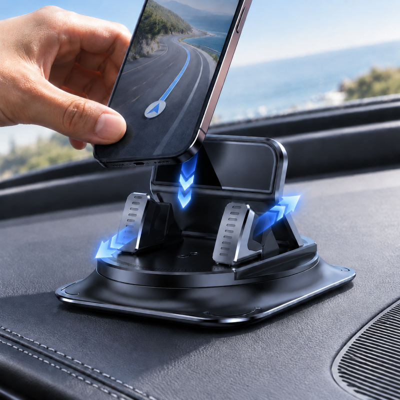 360° roterbar mobilholder til bil