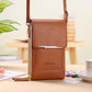 👜 📱 Enkel og elegant crossbody-lommebok for kvinner med plass til mobiltelefon med berøringsskjerm