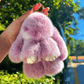 🏆BEGRENSET TID SPESIALSALG 50% AVSLAG🐰 Håndlagde Soft Bunny PomPom Charms