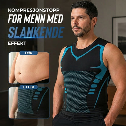 🎉 Ionisk shapewear-vest – Kompresjon og kjøling – Kroppsformende og ermeløs – Usynlig under klærne 🕶️