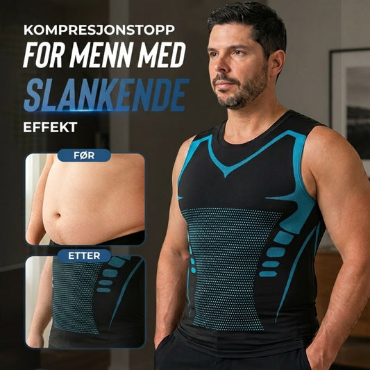 🎉 Ionisk shapewear-vest – Kompresjon og kjøling – Kroppsformende og ermeløs – Usynlig under klærne 🕶️
