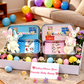 🎉Påskens beste gave 50 % rabatt🎁🐇Bunny Mummy Tiny Plush Pocket Tin