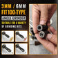 🔧 Vinkelsliperadapter | 3 mm/6 mm chuck | Slitesterk metallkonstruksjon | Kompatibel med 100 typer sliping, polering og kutting i ett!