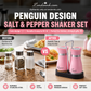 🐧 50 % RABATT NÅ! 🧂 Salt- og pepperbøssesett med pingvindesign – Søtt design, slitesterkt og enkelt å fylle på – Perfekt til kjøkkenet, spisestuen og som gave ✨