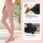 Yogaleggings med høy midje, forsterket sete, magefunksjon og sidelomme