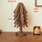 🎄 Juletilbud! Isolerende koppunderlag i massivt tre med juletredesign