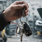 1200LM Super Lys Sterk Mini Nøkkelring Vanntett Lommelykt