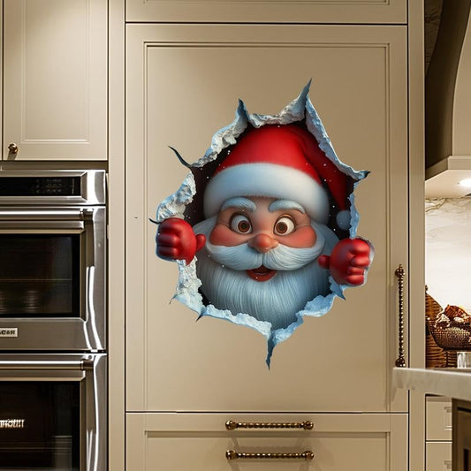 🎄Juleutsalg – 50 % rabatt🎅Kreative juleklistremerker til veggen