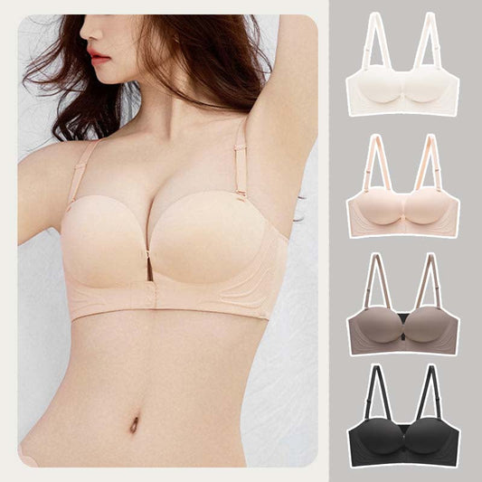 【🔥Buy 1 and get 1 free】💖Invisible Strap Front Buckle Push Up Bra