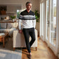 🎁Nyhet 50 % rabatt💥Herresett: Genser og bukser med grafisk trykk – streetstyle, komfortabel passform og uformell look 👖