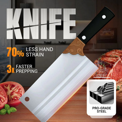 🔪🥬Smidde kjøkkenkniv av høykvalitets rustfritt stål