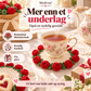 Håndlagde underlag av blomstergarn