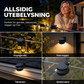 🔥🎁50 % RABATT🔥 Belys takskjegget, gjerder og hagemurer – solcelledrevne LED-utendørslamper uten strømtilkobling 🏡✨
