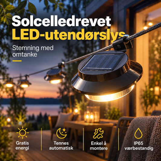 🔥🎁50 % RABATT🔥 Belys takskjegget, gjerder og hagemurer – solcelledrevne LED-utendørslamper uten strømtilkobling 🏡✨