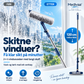 2-i-1 Vindusvasker med Langt Skaft – Svamp & Nal, 120 cm Rekkevidde