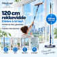 2-i-1 Vindusvasker med Langt Skaft – Svamp & Nal, 120 cm Rekkevidde