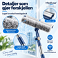 2-i-1 Vindusvasker med Langt Skaft – Svamp & Nal, 120 cm Rekkevidde
