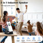 🔥Begrenset tilbud: 50 % rabatt!🔥 5-i-1 trådløs Bluetooth-høyttaler med induksjonsfunksjon og justerbar mobiltelefonholder