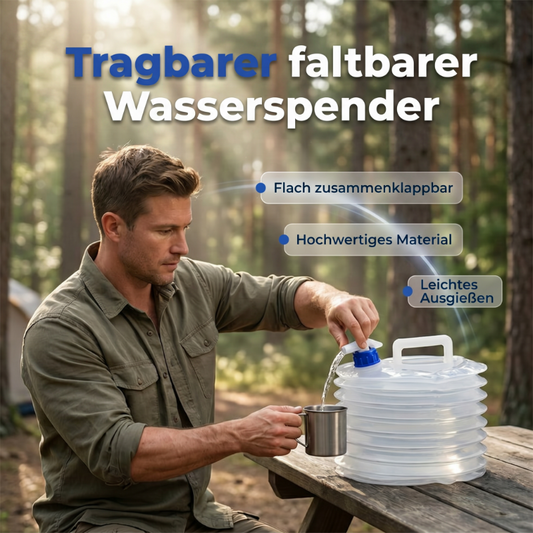 💧BPA-fri sammenleggbar vannbeholder – laget av matgodkjent plast, luktfri og solid, perfekt for drikkevann, matlaging og utendørs bruk 🏕️