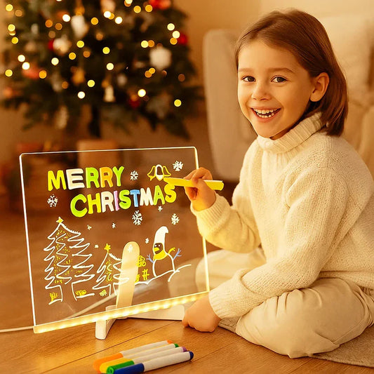 ✨SPESIALPRIS SIST UKE: kr 229,99!!⏳🎨Lysende LED-tegnebrett for barn