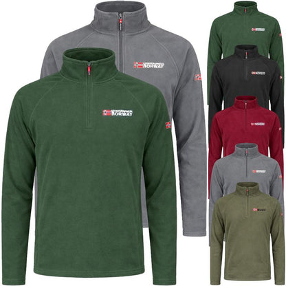 ❄️ Norges Beste Utendørs Fleecegenser – HALV PRIS! Half-Zip, Anti-Pilling, Superlett & Varm! S til 4XL – Perfekt for Alle Turer!