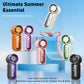 🌀Nur 9.99€ diesen Sommer!!!💨Mini-Handventilator mit LED-Anzeige –👍5-stufiger Turbo-Ventilator im Taschenformat.✨Über USB aufladbar, schnelle Kühlung für Reisen und beim Schminken. Das perfekte Geschenk.  Tragbare Kühlung