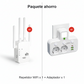 🎁 Siste dag med 50 % rabatt! 🔥 WiFi-repeater 2026, dualband 1200 Mbps (5 GHz/2,4 GHz), signalforsterker, dekker 930 m² og 50 enheter, med Ethernet-port.
