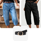 📢Mellanårsrea: 50 % rabatt – endast under en begränsad tid ⏰Korta, stretchiga jeansbyxor för dam i casual-stil